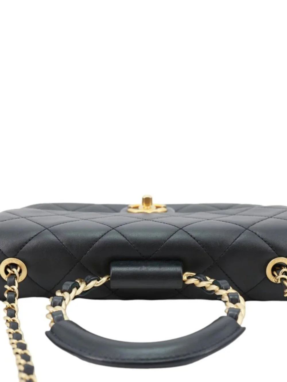 Chanel  In The Loop Flap Medium Quilted Lambskin Leather Shoulder Bag Black